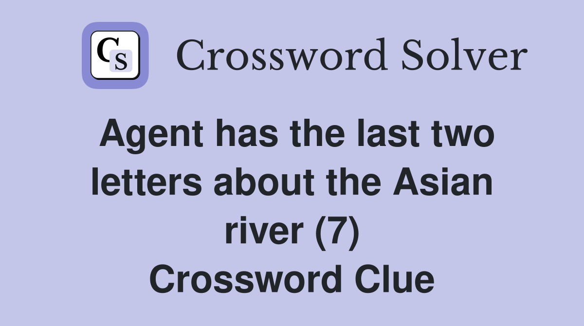 asian river crossword clue 4 letters 5 letters